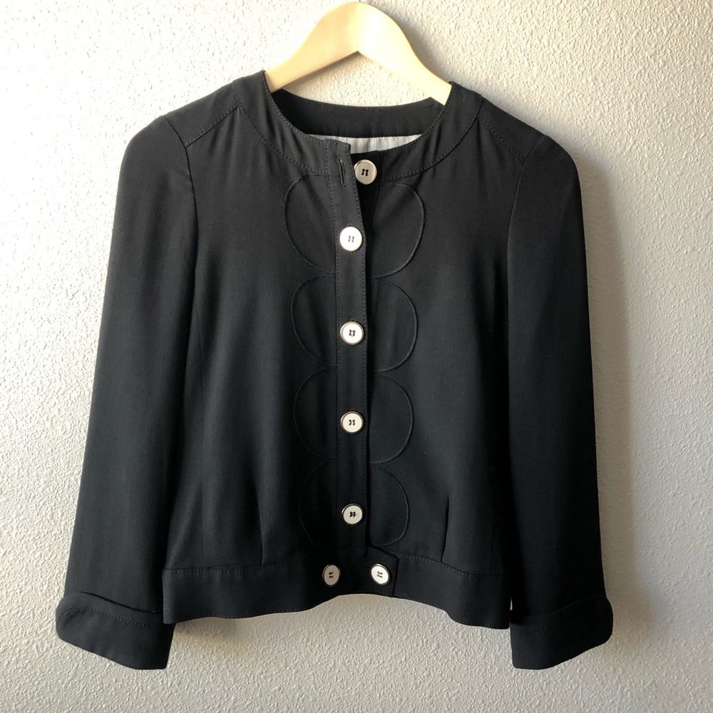 Marc by Marc Jacobs Black Jacket Sz 4 Minimalist Preppy Office Academia